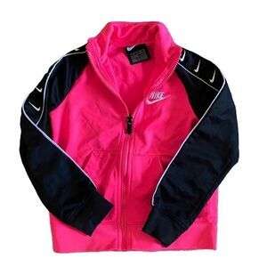 Girls Pink Nike Zip Up Jacket